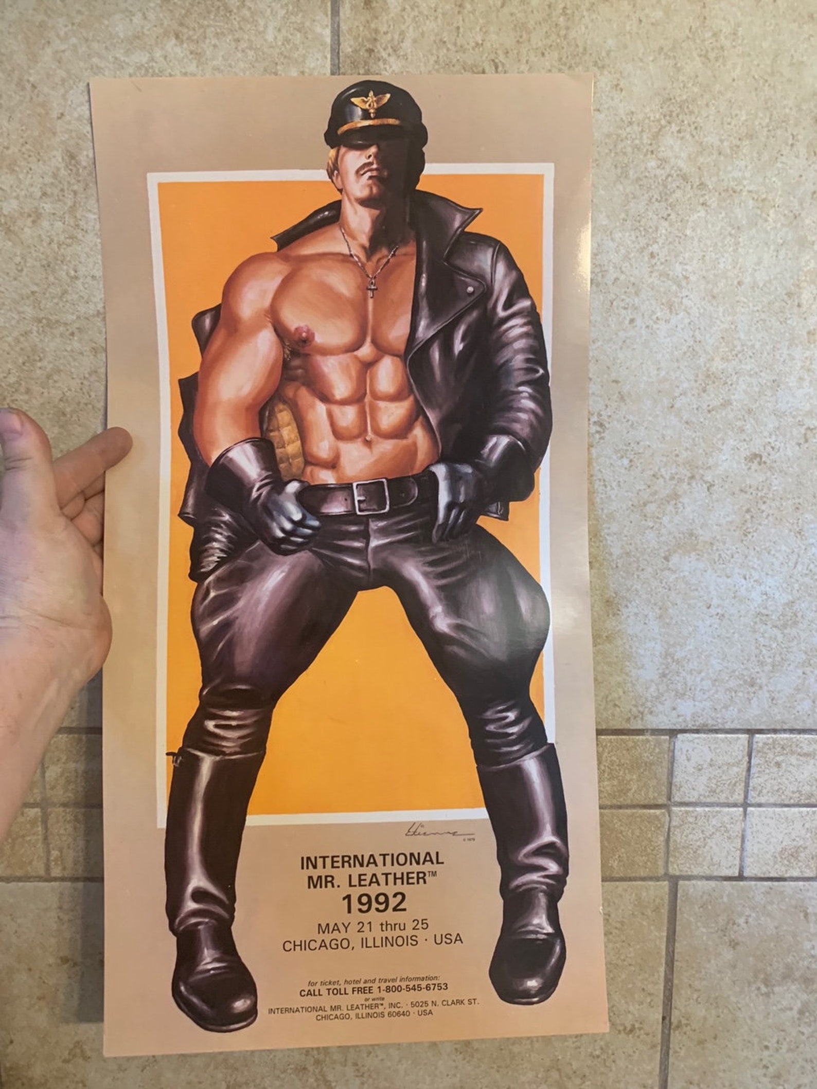 International Mr. Leather Poster for 1992 IML Chicago Art by Etsy UK