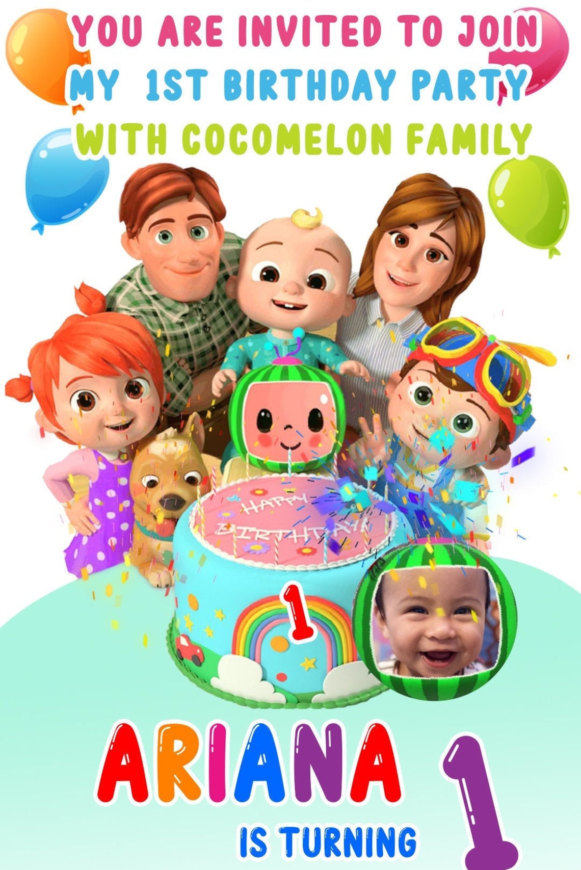 Video Invitations Birthday invitation Etsy