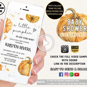 Little Pumpkin Baby Shower Invitation Fall Pumpkin Baby Shower Invite Autumn Baby shower Pumpkin Baby Shower Fall Baby Shower Burnt Orange