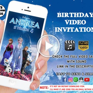 Frozen verjaardagsuitnodiging, Frozen uitnodiging, Elsa verjaardag uitnodigen, Elsa Frozen Party, digitale partij, elektronische verjaardag, meisje verjaardag