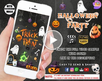 Trick or Treat Invitation Halloween Party Invite Customizable Kid's Halloween Party Halloween Invitation Halloween Birthday Invitation