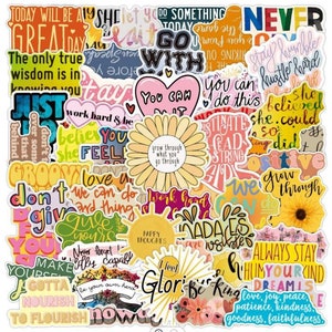 50 stück positive Affirmationen Aufkleber für Laptop Journal Notebook Sticker Sheet Vinyl Aufkleber Sticker Set
