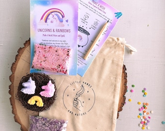Unicorn and Rainbows Potion Kit Party Favor | Make A Wish Potion Party Kit | Unicorn Birthday Party | STEM Gift | Affirmations for Kids