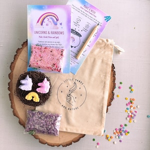 Unicorn and Rainbows Potion Kit Party Favor | Make A Wish Potion Party Kit | Unicorn Birthday Party | STEM Gift | Affirmations for Kids