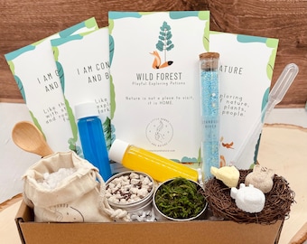Wild Forest Potion Kit for Kids with Affirmations - Sensory STEM for Kids - Biodegradable nontoxic - Best gift for kids - Summer Activity