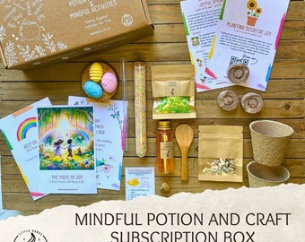 Potion Play and Mindfulness Subscription Box for Kids - Explorer Kit - Nature Based STEM Activities - Birthday gift - Screen free activity