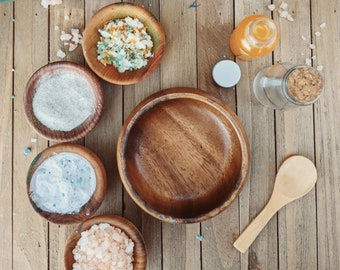 Wooden Potion Play Set - wooden bowls and spoons - all natural toys - gift for kids