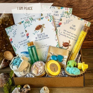 Secrets Of The Ocean Potion Play Kit - I Am Peace | Glow in the dark stones | Birthday Gift | STEM | Mindful Gift for Kids with Affirmations