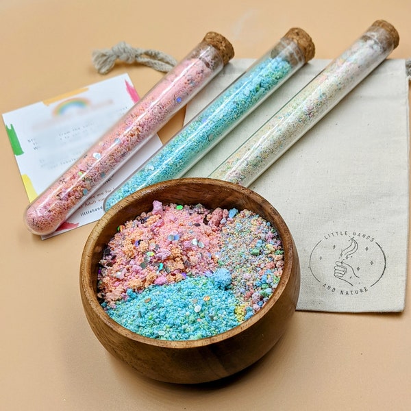 Stardust Potion Kit for Kids with Affirmations - Sensory Kit for kids - Biodegradable non toxic -  STEM Activity - Birthday gift
