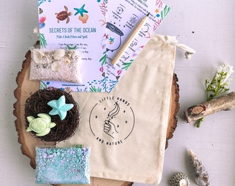 Secrets Of The Ocean Party Favor | Make A Wish Potion Party Kit | Birthday Favor | STEM | Under The Sea Gift with Affirmations for Kids