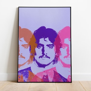 Benson Boone-print, mystiek magisch, Y2K-muurkunst, grafiekmuziek, populaire songtekstposter, cadeau voor haar, kunst aan de muur met kleurovergang, vrouwelijke muurkunst