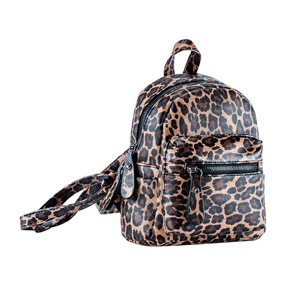 micro mini leopard backpack