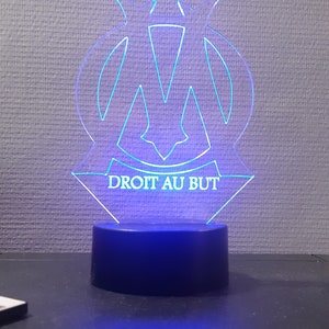 Panorama Lampe de Chevet Foot 15x22 cm Real Sociedad - Lampe Led Personnalisé - Veilleuse Enfant pour Table de Nuit - Lumiere Chambre Decoration - Cadeau Personnalisé et Original