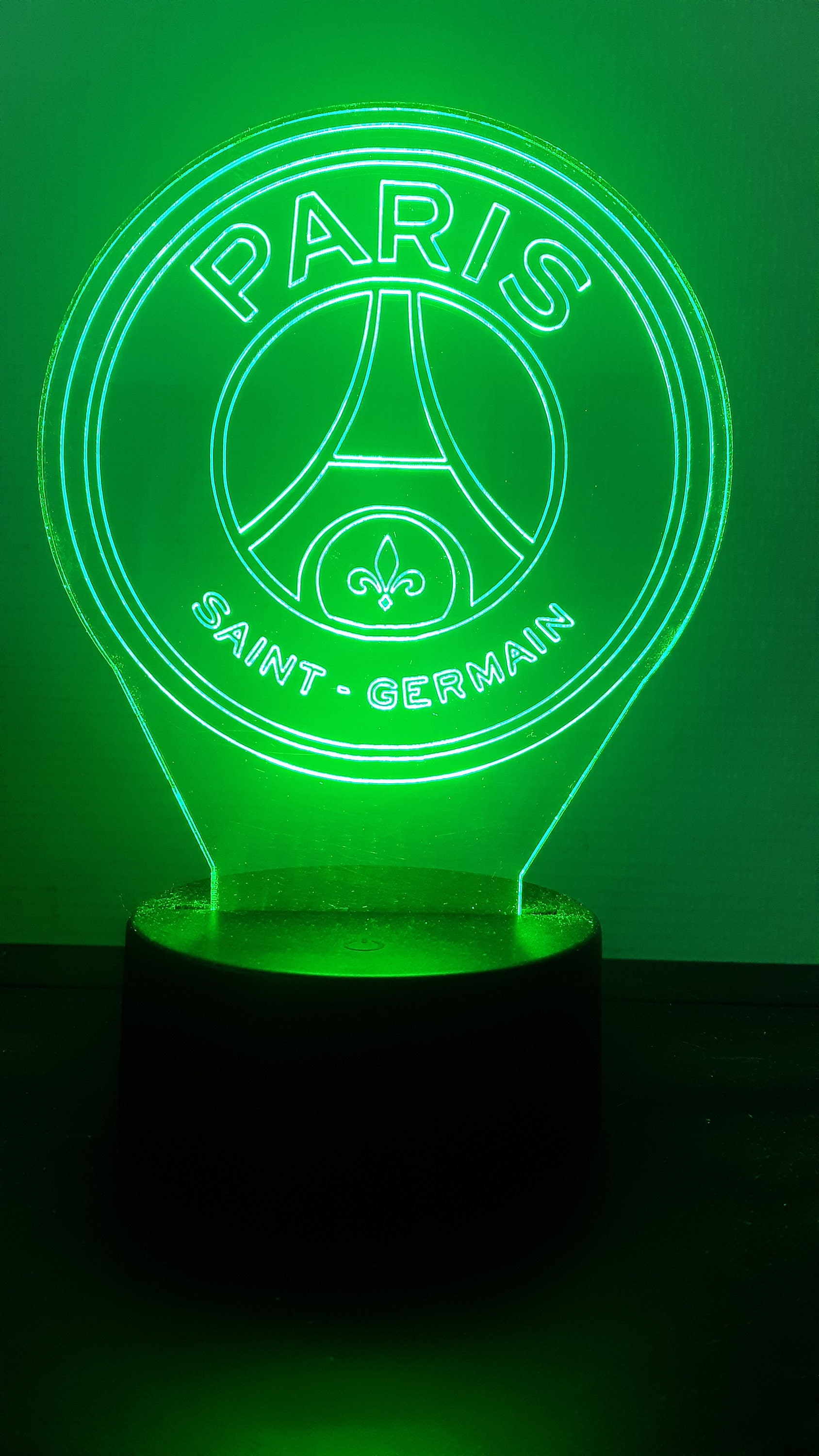 PSG Logo 3D LED Lamp with a base of your choice! - PictyourLamp