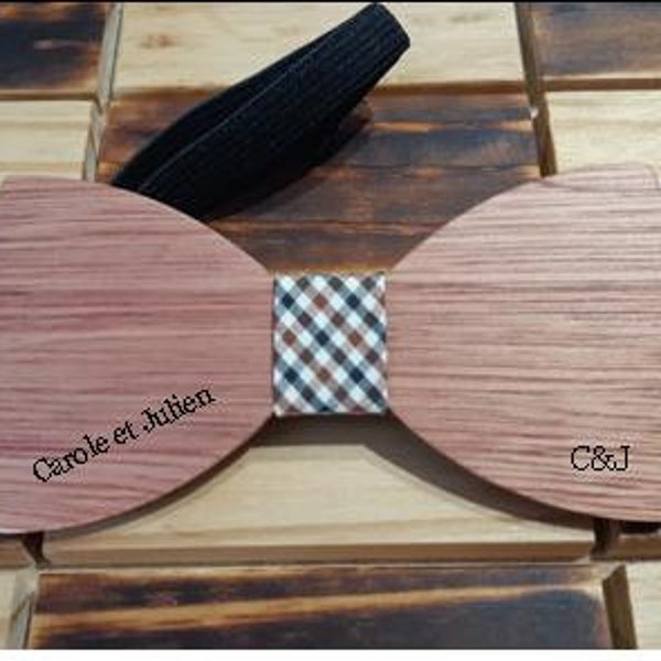 Papillon in legno personalizzato.