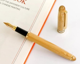 Stylo Plume en Bambou Kdowood personnalisé, gravures offertes.