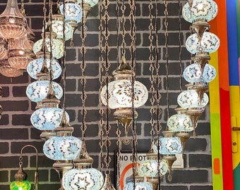 Lámpara de mosaico turco / Lámpara marroquí / Iluminación colgante