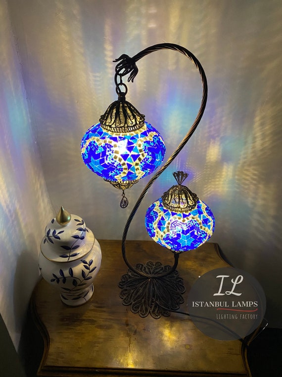 Lampada Da Tavolo Touch L&P Desire, Cilindrica Viola Con Decoro A Foglia Oro Rosa, 3 Livelli Di Luce, 10x10x26 Cm, Per Camera E Ufficio - 5