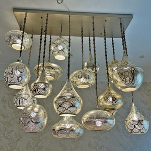 Modern Bohemian Moroccan/Turkish Pendant Chandelier | Contemporary Decor