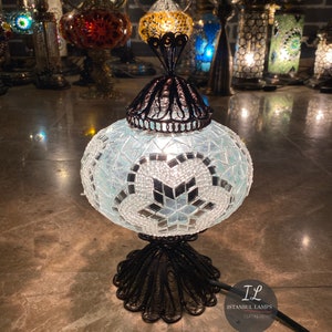 Turkish\Moroccan Mosaic Table Lamp Shade | Night Light | Bedside Lamp