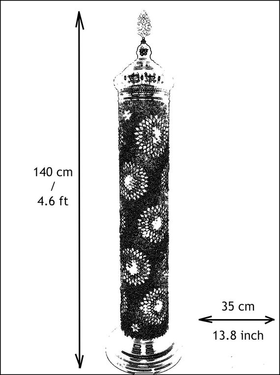 Tall cylinder floor lamp deals