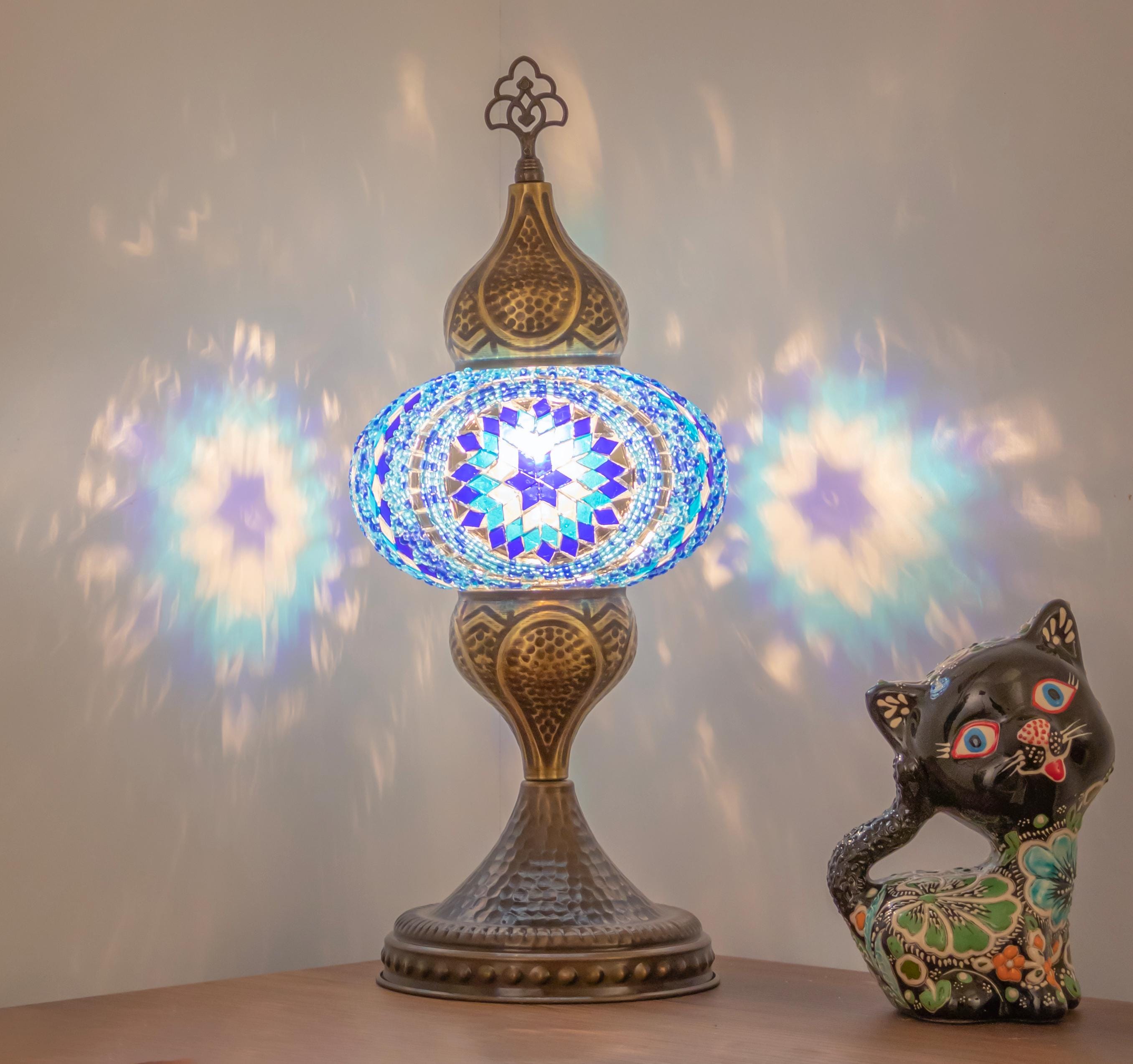 Abat-Jour Cloche Martelé Verre Cristal Ambre Vintage - Mosaic Brillant Pour Lampe De Chevet, Bougie Ou Lampadaire - Style Rétro Élégant Doré