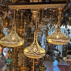 Modern Moroccan/Turkish Pendant Chandelier | Kitchen & Dining Table Decor