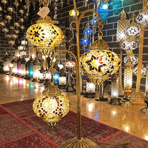 Turkish/Moroccan Bohemian Mosaic Sanding Floor Lamp