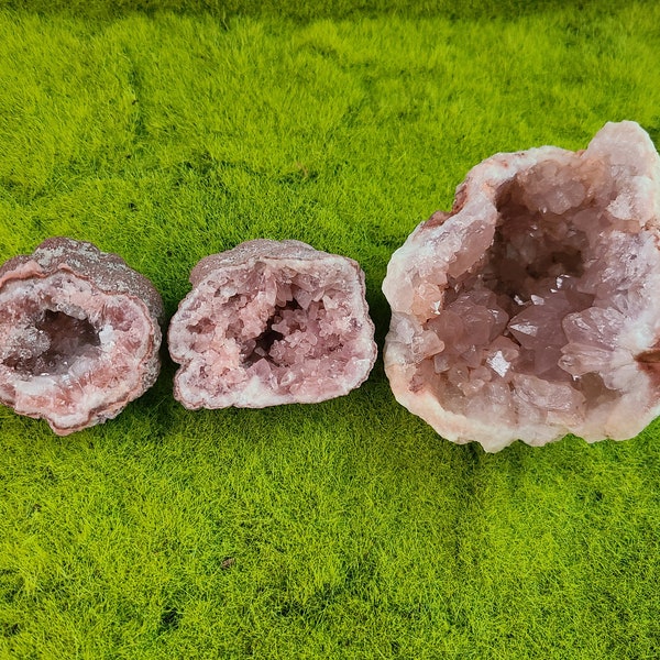Pink Amethyst Geode | Very uncommon, Argentinian find, Raw pink amethyst geode, February birthstone, Crystal collector, crystal cave.