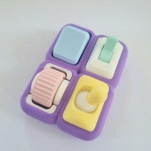 Mini Quad Mix Fidget Tool - Bio-plastic Fidget for Grown-ups