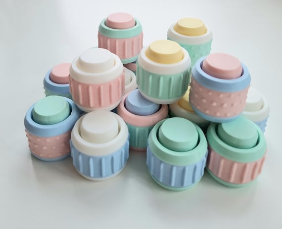 Textured Button - A Fidget For Adults made from Plant-Based Bio-Plastic