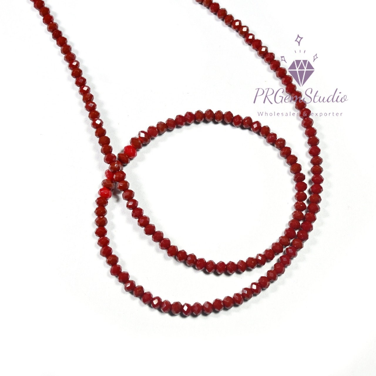 Collana Di Perline Sfaccettate Con Rondelle Di Peridoto Naturale Da 3-4 - Foto 4