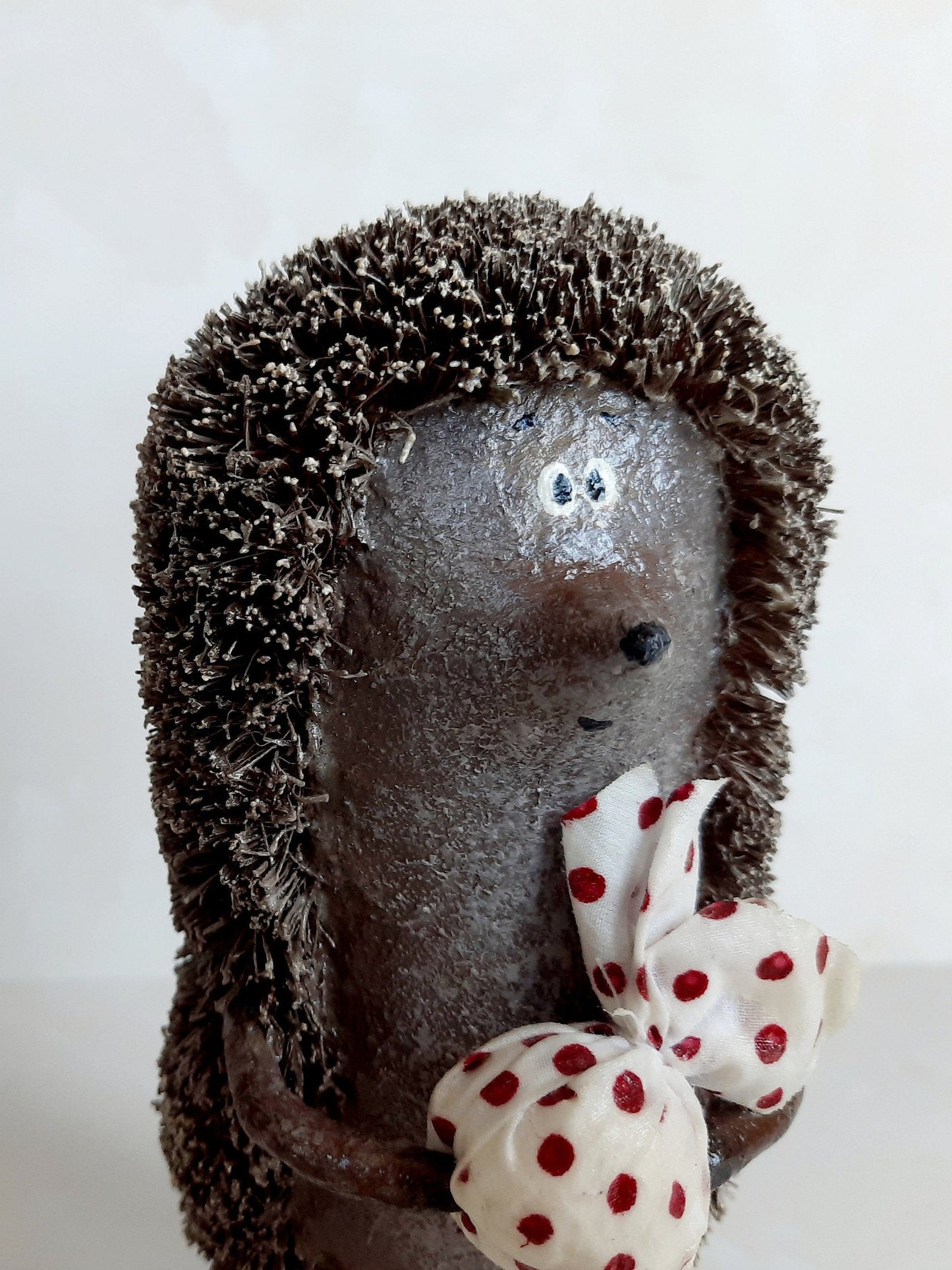 Hedgehog figurine sculpture of paper mache gift animal. Etsy
