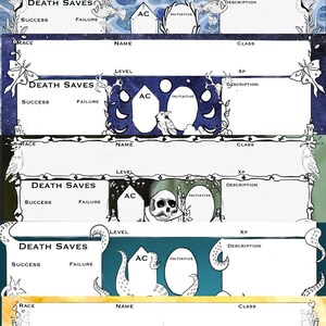 Printable Dungeons and Dragons  Character Sheet Bundle