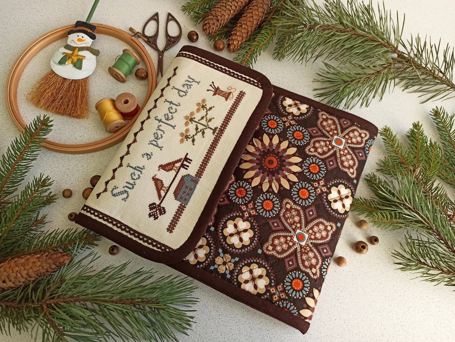 Cross stitch organizer folder Needlework Organizer travel Etsy