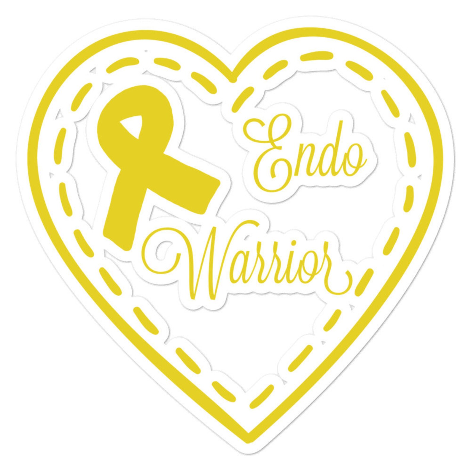 Endo Warrior Sticker Endometriosis Warrior Sticker Etsy