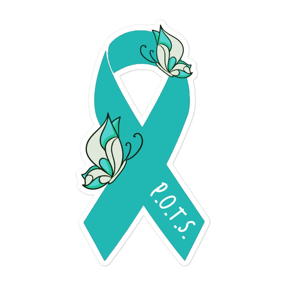 POTS Sticker POTS Awareness Ribbon Sticker POTS Awareness Etsy