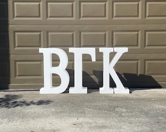 Giant Greek Alphabet 3D Letters! | 30 inches Tall Self Standing Foam Letters for Sororities & Fraternities | Party Decorations, Event Décor!