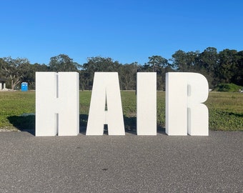 Huge Free Standing Foam Words | 30&quot; Tall Customizable Styrofoam Letters | Personalized Letters for Events & Special Occasions | 3D Letters!