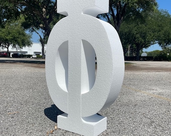 3D Foam Greek Letters | Large 30&quot; Tall Self Standing Greek Symbol Characters for College Sororities Fraternities Groups| College Dorm Décor