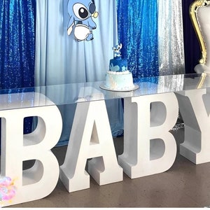 Baby Table Base Letters, Letters for a Baby Shower Party Celebration ...