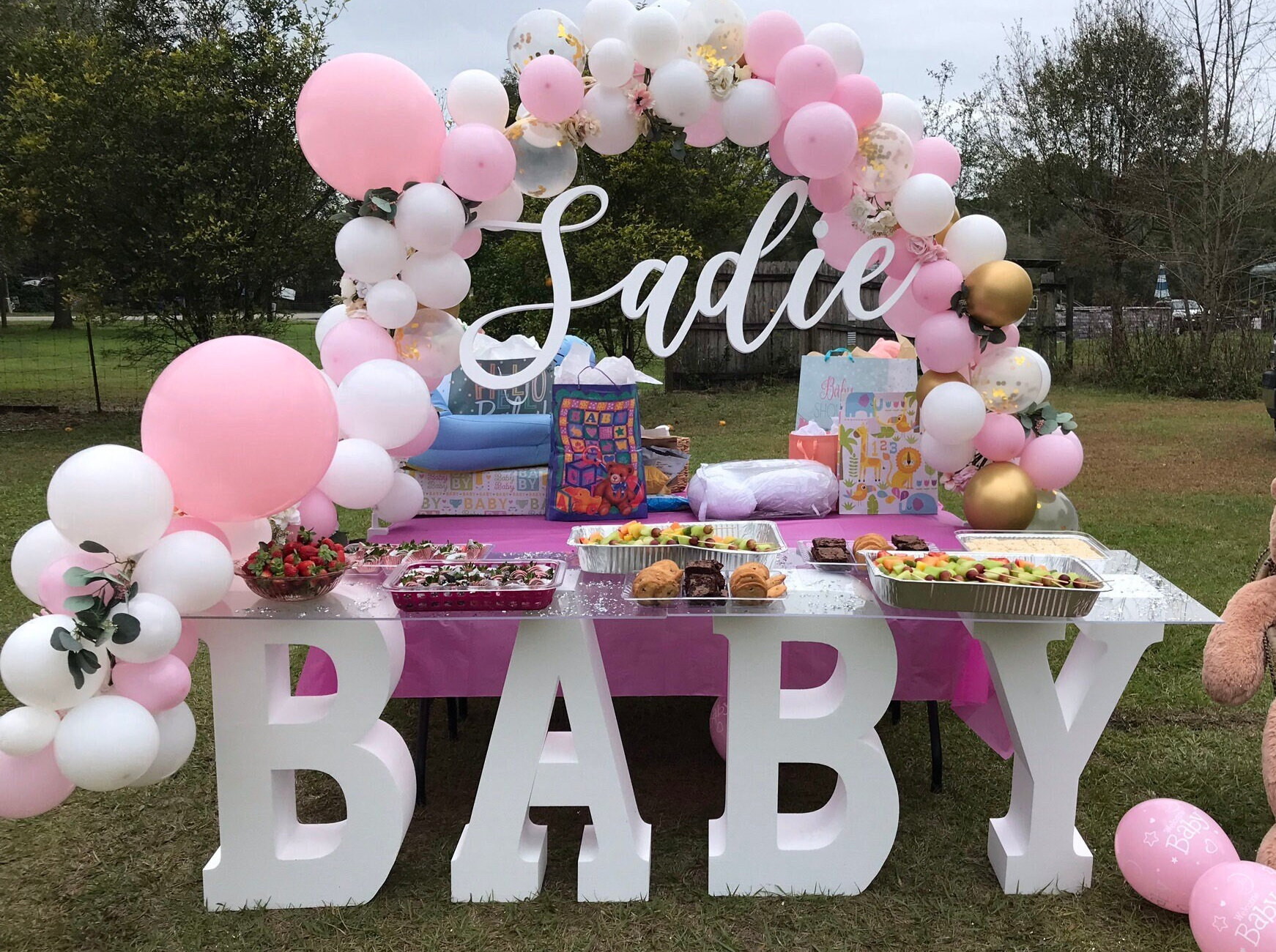 Baby Styro Lettering Large Baby Letters | Self Standing Styrofoam Baby Words for Baby ...