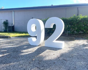 Big 3D Birthday Party Numbers! | Large Thick Foam Number Letters Pick ANY 0-9 | 3Dimensional Numbers for Events, Self Standing Thick Durable