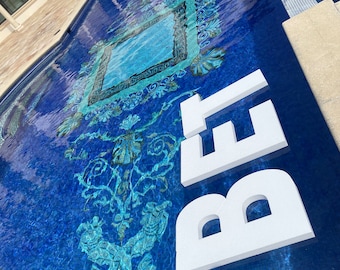 Giant Styrofoam Pool Letters | 30" Party Decor