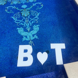 Large 3D Floating Swimming Pool Letters Wedding, Anniversary ...