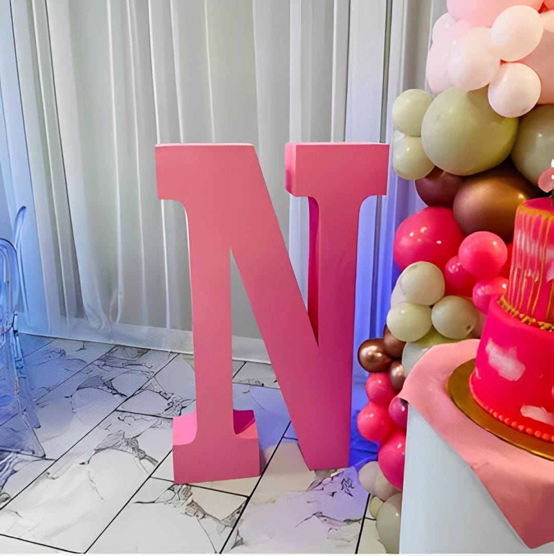 Customizable Painted 3D Letters | Large Colorful Letter Backdrop Prop ...