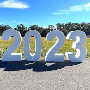 Números y letras de espuma altos y duraderos | 3D personalizado | ¡Grandes letras independientes para eventos especiales y fiestas!