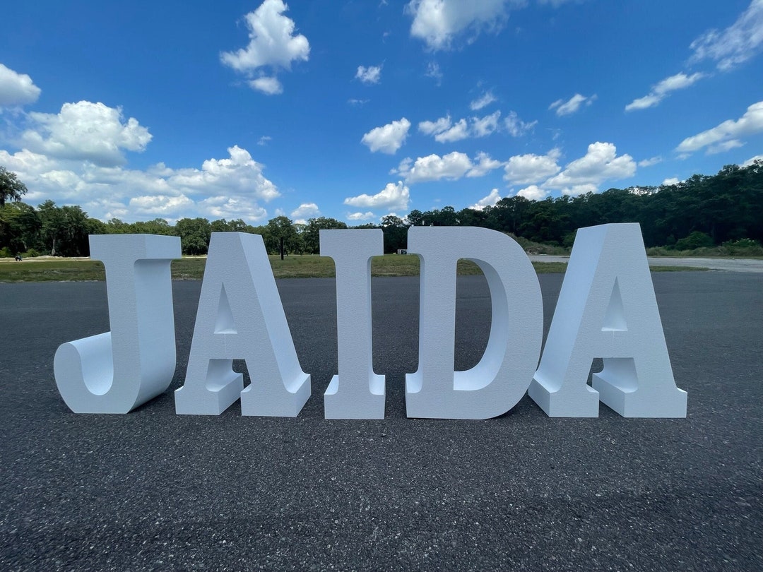 Large Self Standing Foam Names and Letters 30 Tall 3D - Etsy