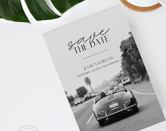 Save The Date Card, Save the Date Weddings, Minimal Save The Date Card, Modern Save The Date, Wedding Invite, Canva Template