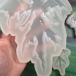 Dark Fairy Handmade Silicone Mold Glossy Deep Domed Glossy Mold Handmade Silicone mold Premium silicone clear mold UV mold